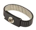 ESD Grounding Wrist Strap, Black, 10 mm Stud